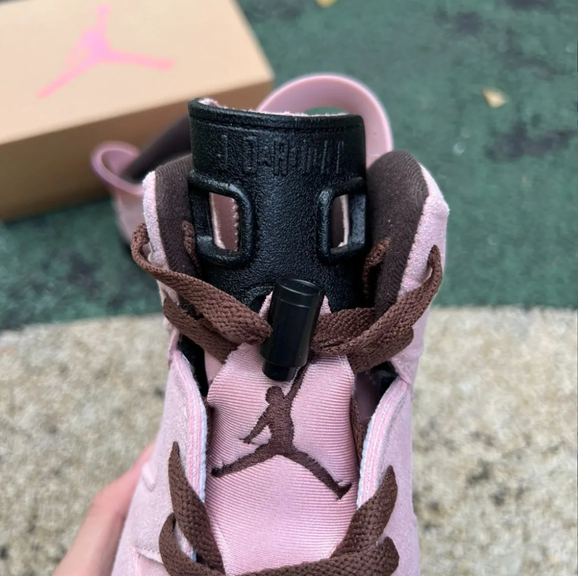 A Ma Maniere x Air Jordan 6 SP Black Smokey Mauve Shoes Sneaker