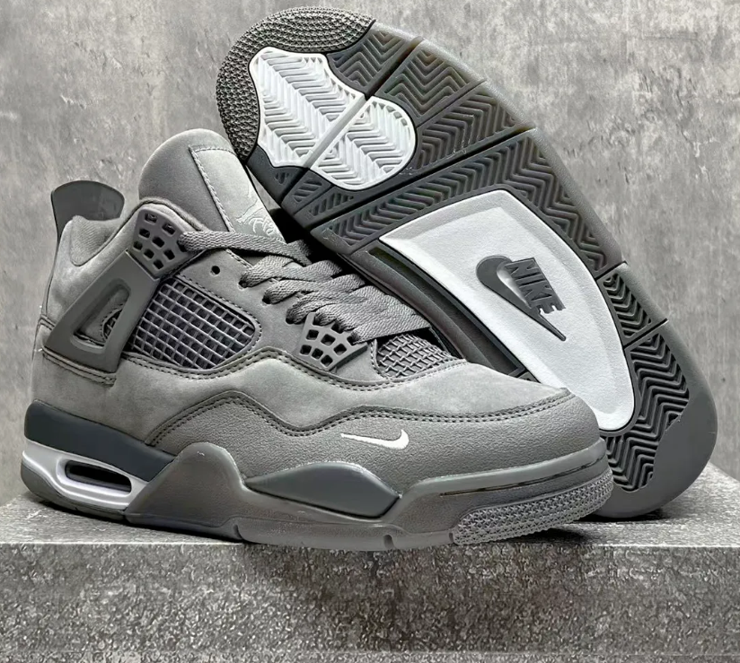 Nigel Sylvester x Air Jordan 4 Wolf Grey Shoes Sneakers