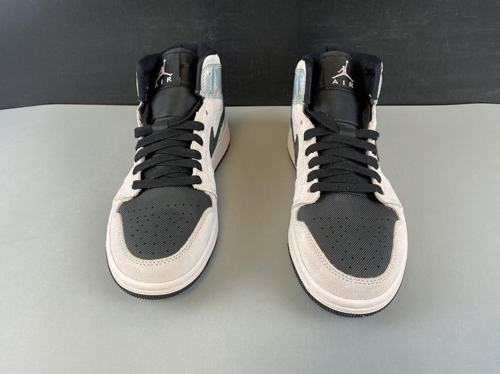 Air Jordan 1 Mid Dirty Powder Iridescent (W) Shoes Sneakers