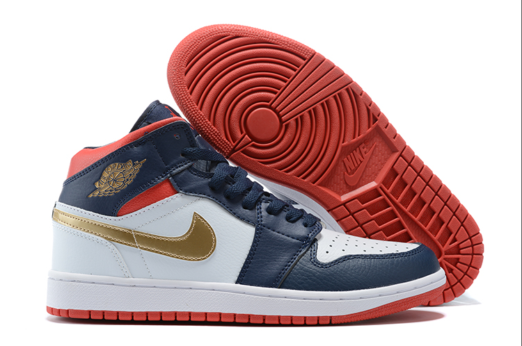 Air Jordan 1 Mid SE USA White