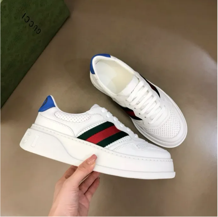 GG Web Leather Shoes Sneakers