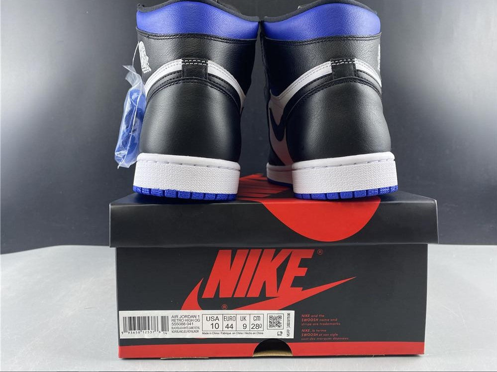Air Jordan 1 Retro High Black Game Royal Shoes Sneakers