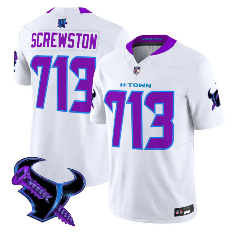 Screwston Jersey #713 DJ Screw 2025 Vapor Limited All Stitched