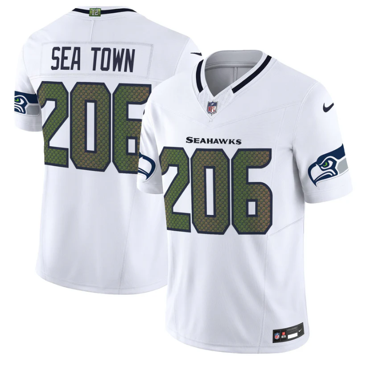 Sea Town Jersey #206 Seahawks 2025 Rivalries Vapor Limited Stitched