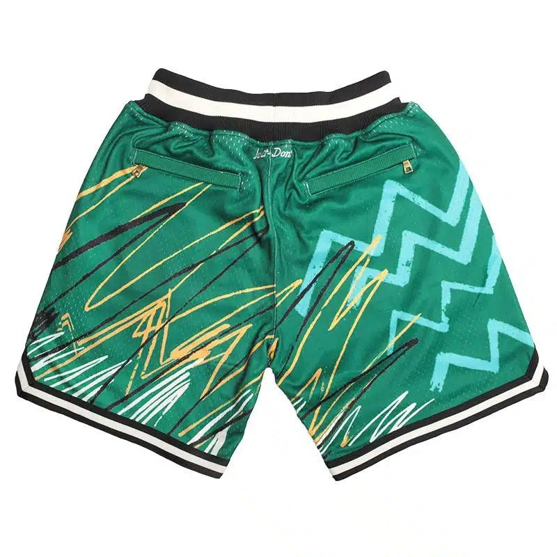 Seattle Supersonics Sublimated Green Shorts - Basketball Shorts Store