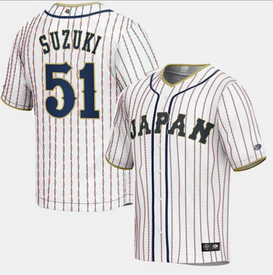 Seiya Suzuki #51 Japan Baseball World Baseball Classic Jersey – White