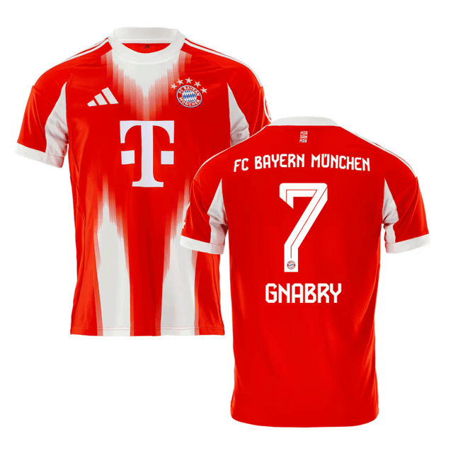 Serge Gnabry 7 Bayern Munich 2025-26 Home Jersey – Red