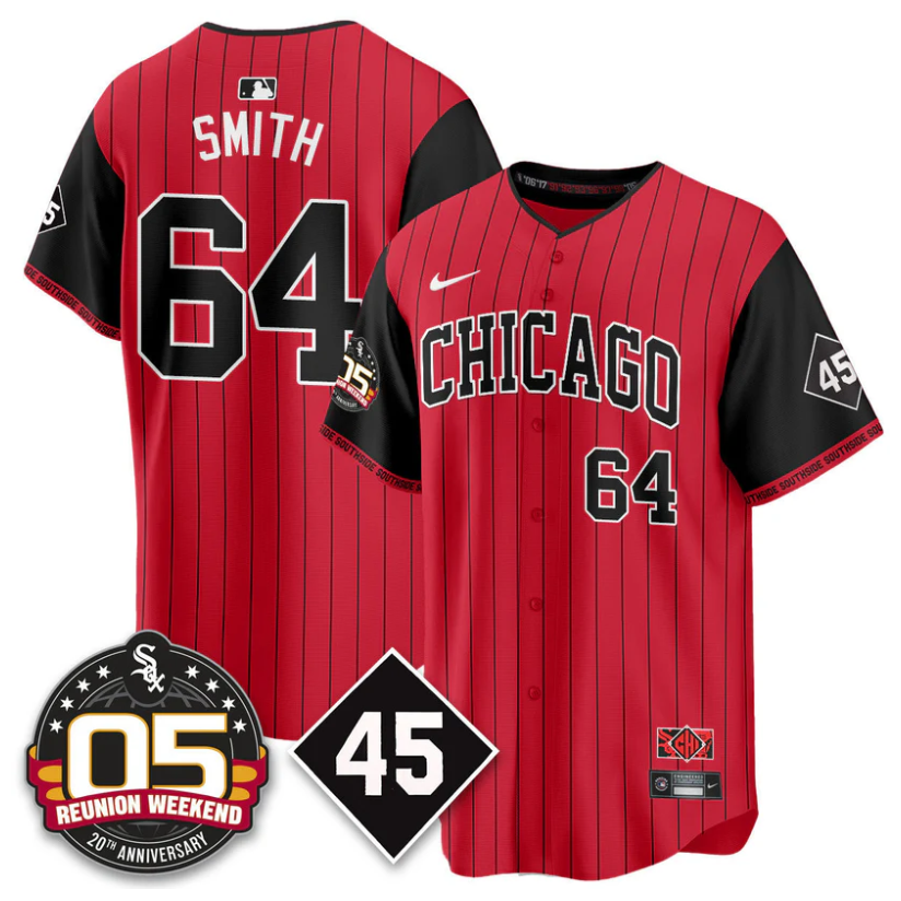 Shane Smith Jersey #64 Chicago White Sox 2025 Reunion Weekend Stitched City Connect
