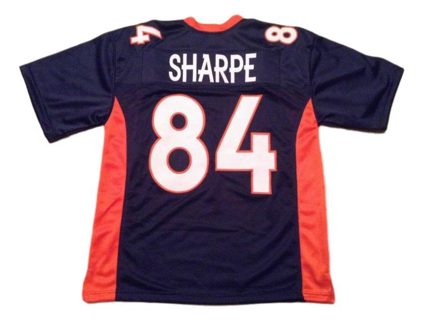 Shannon Sharpe CUSTOM STITCHED Unsigned Football Jersey Blue