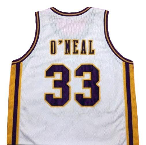 Shaquille O'Neal Jersey #33 Lsu College Basketball White