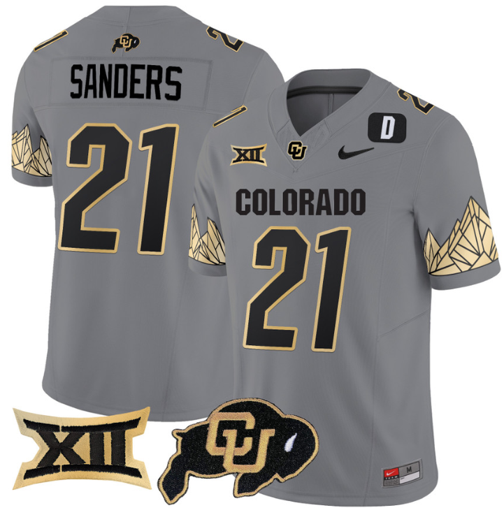 Shilo Sanders Jersey #21 Colorado Buffaloes Vapor Limited Football Stripeout