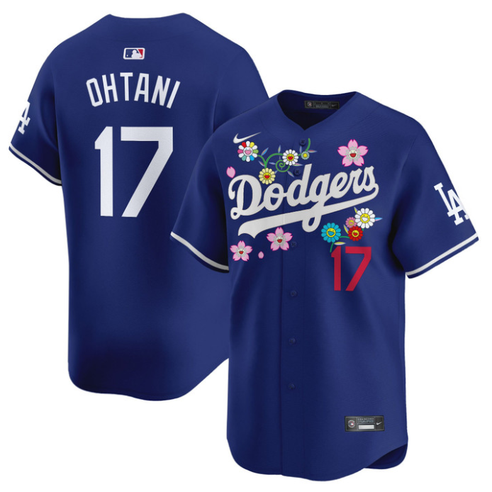 Shohei Ohtani Jersey #17 Dodgers x Takashi Murakami 2025 Vapor Limited Stitched Royal