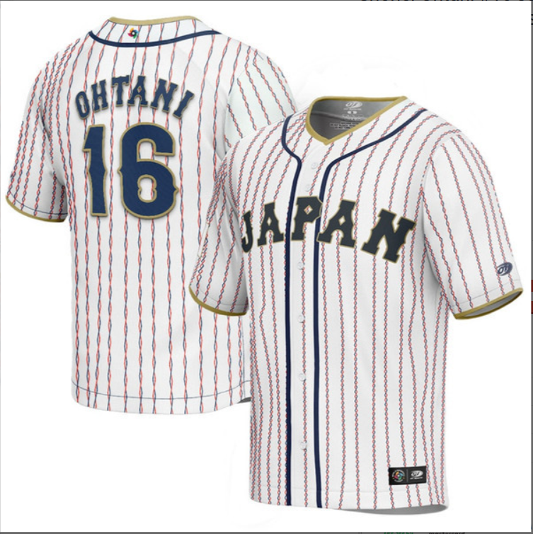 Shohei Ohtani #16 Japan Baseball World Baseball Classic Jersey – White
