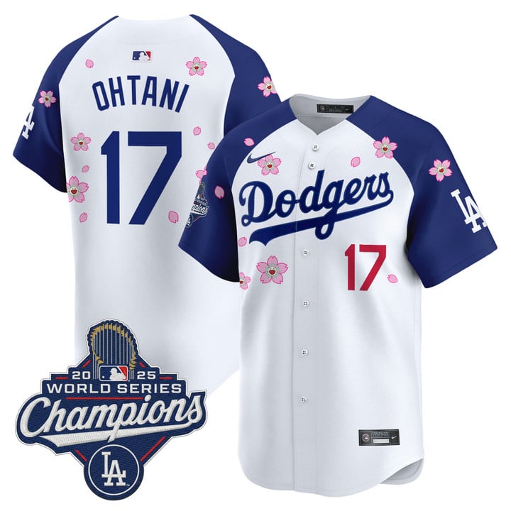 Shohei Ohtani Jersey #17 Dodgers 2025 World Series Champions Stitched