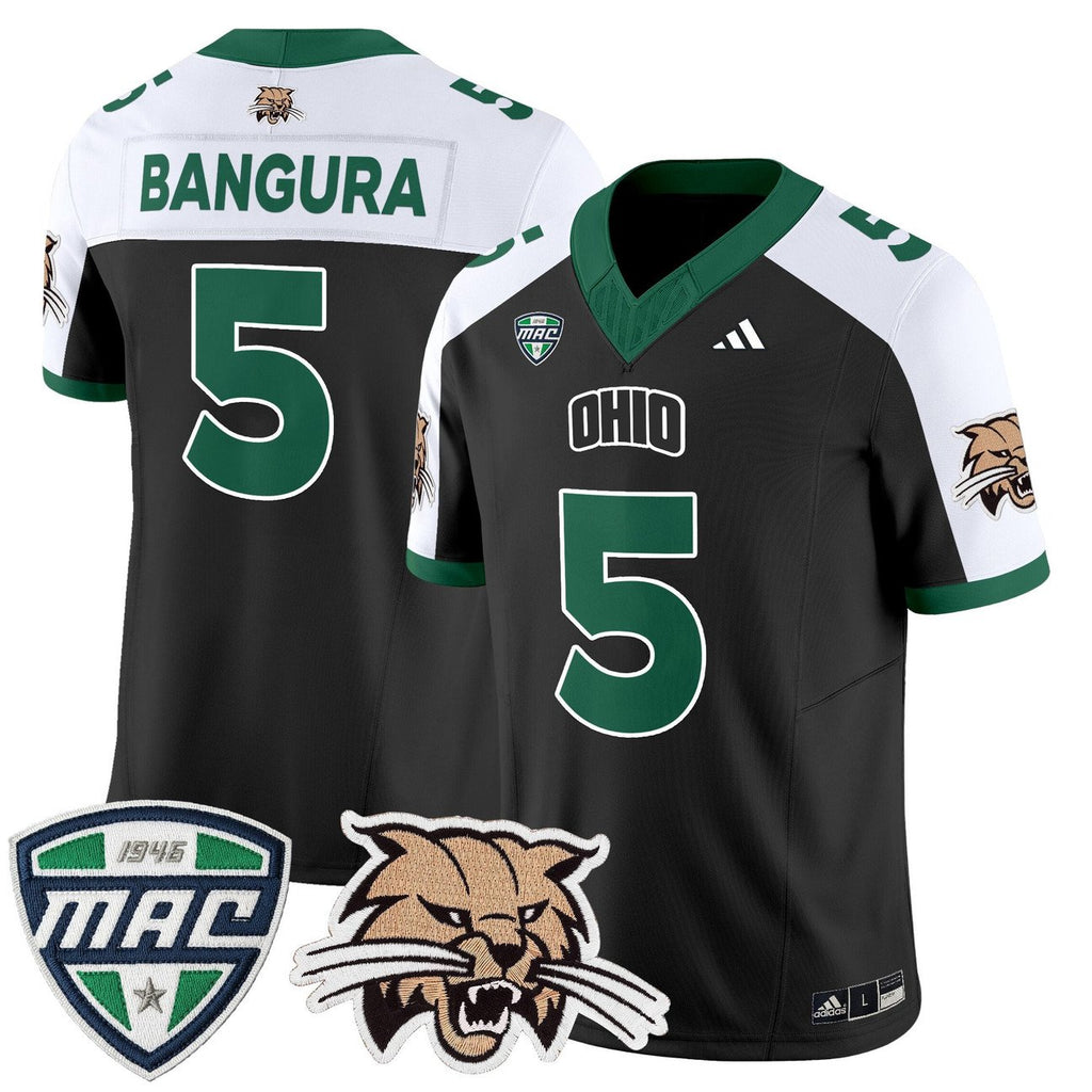 Sieh Bangura Jersey #5 Ohio Bobcats 2025 Vapor Limited Stitched