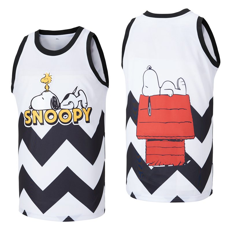 Snoopy Peanuts Gang Movie Basketball Jersey White