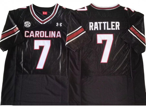 South Carolina Gamecock #7 Spencer Rattler Black College Jersey (Copy)