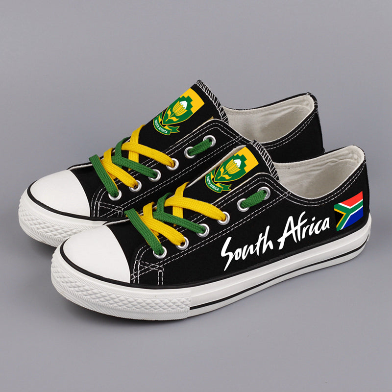 South Africa Low Top Canvas Sport Sneakers Shoes For Men Women Fans