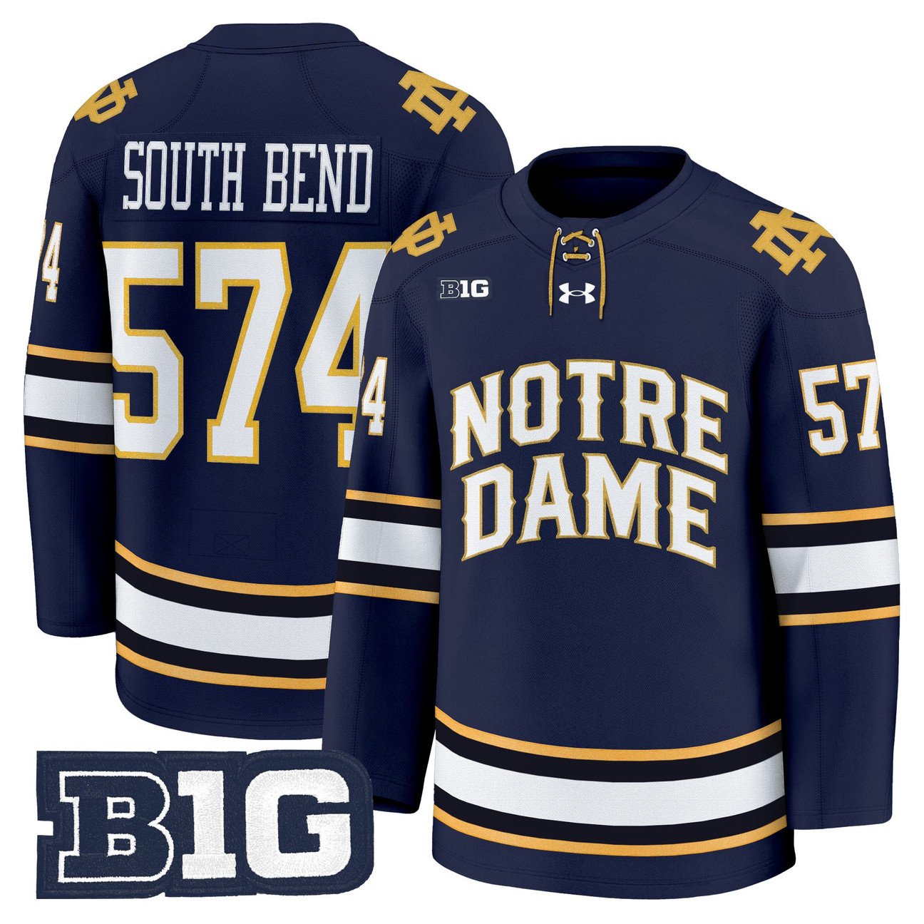 South Bend Jersey #574 Notre Dame Fighting Irish 2025-26 Premium Stitched