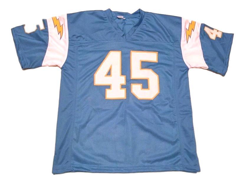 Speedy Duncan CUSTOM STITCHED Unsigned Football Jersey Blue