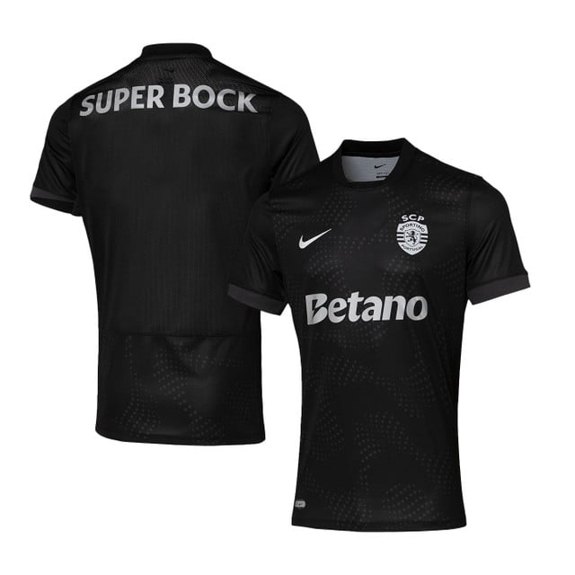 Sporting CP 2025-26 Away Match Jersey – Black