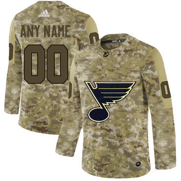 St. Louis Blues Camo Customized Jersey