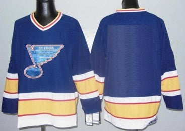 St. Louis Blues Customized Blue CCM Jersey