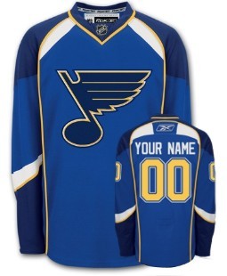 St. Louis Blues Customized Blue Jersey