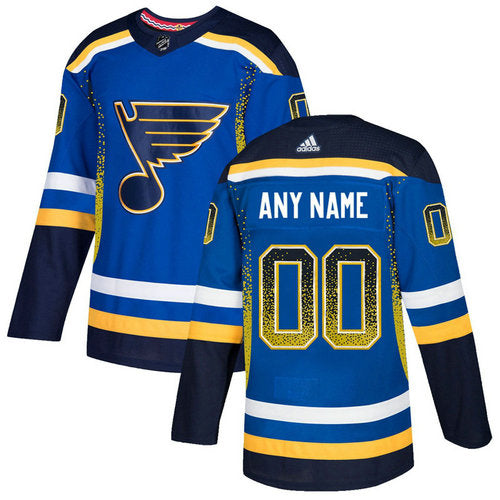 St. Louis Blues Royal Customized Drift Fashion Jersey