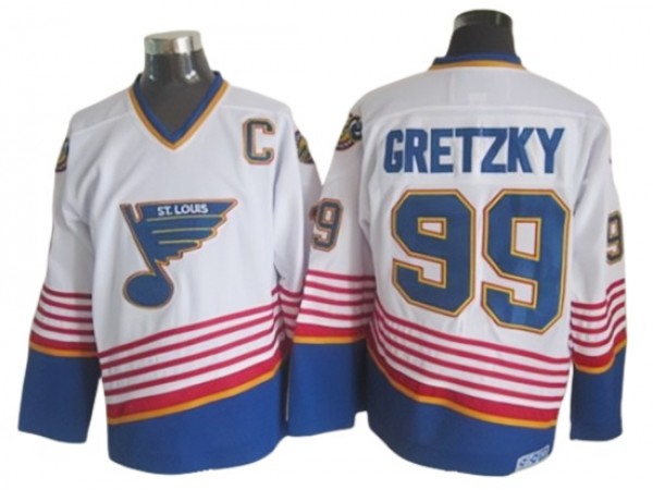 St. Louis Blues #99 Wayne Gretzky 1995 Vintage CCM Jersey - White
