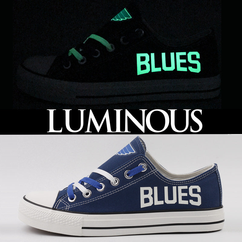 St. Louis Blues Low Top Canvas Sport Sneakers Shoes For Men Women Fans