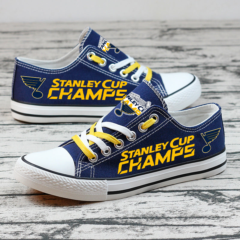 St. Louis Blues  Low Top Canvas Sport Sneakers Shoes For Men Women Fans
