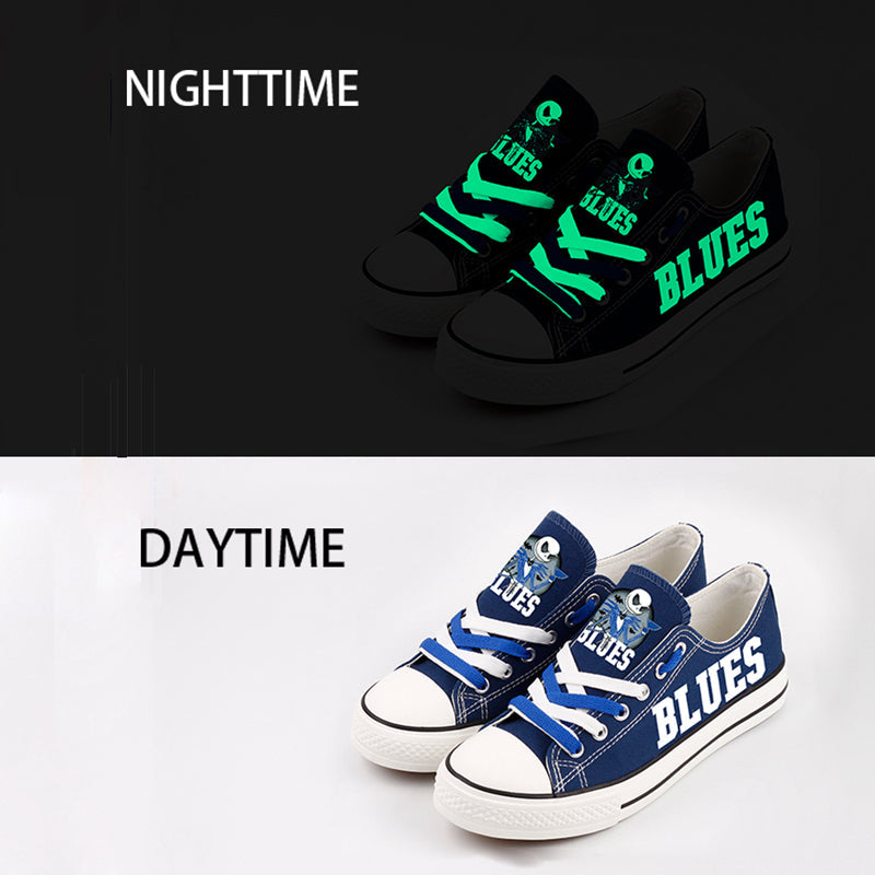 St. Louis Blues Low Top Canvas Sport Sneakers Shoes For Men Women Fans