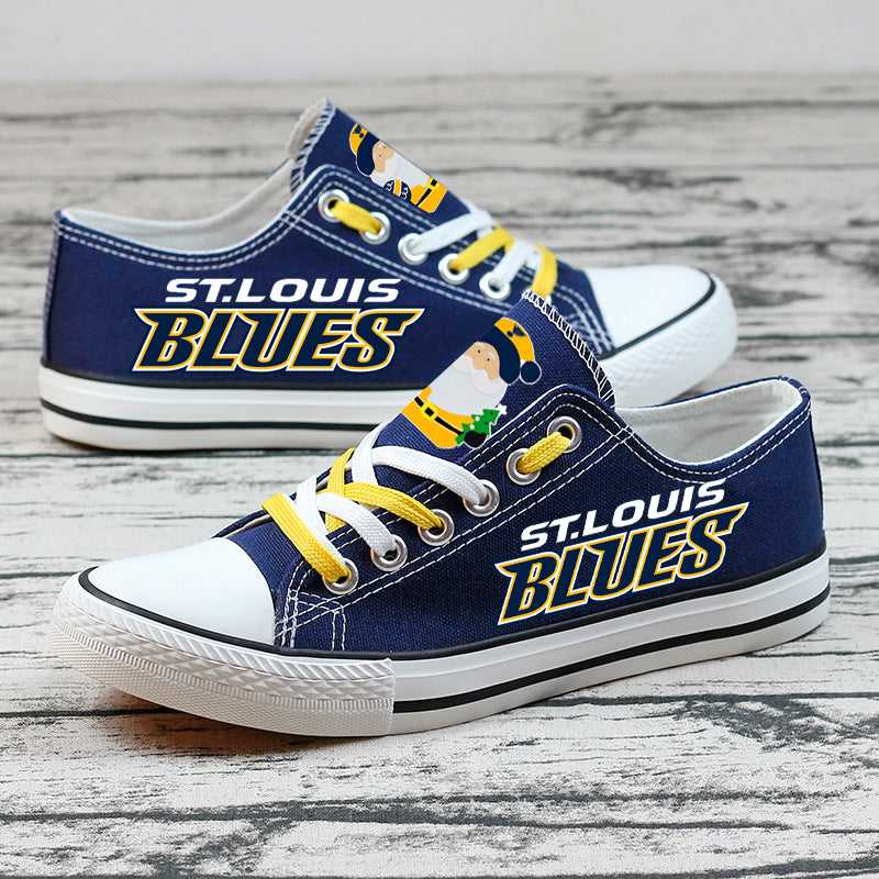 St. Louis Blues Low Top Canvas Sport Sneakers Shoes For Men Women Fans