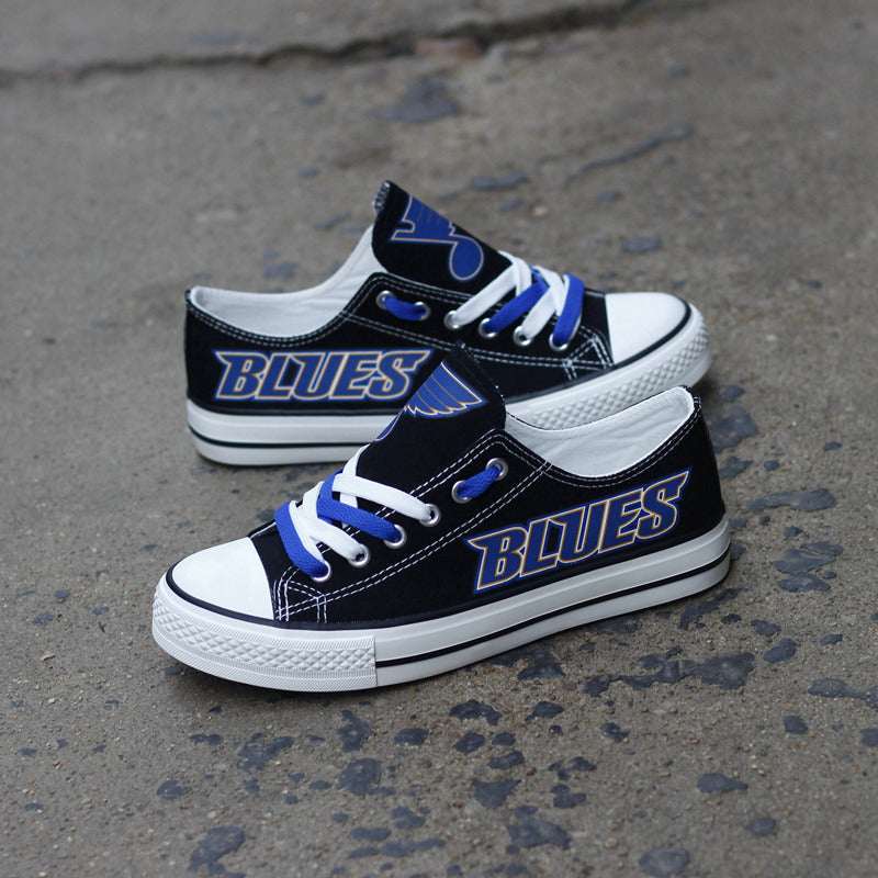 St. Louis Blues Low Top Canvas Sport Sneakers Shoes For Men Women Fans