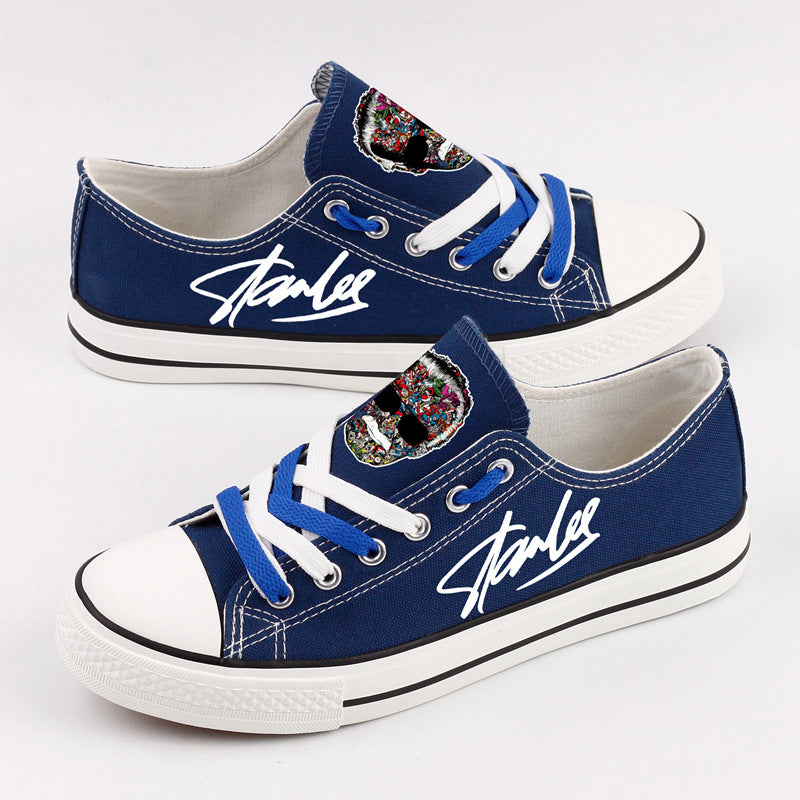 Stan Lee Low Top Canvas Sport Sneakers Shoes For Men Women Fans