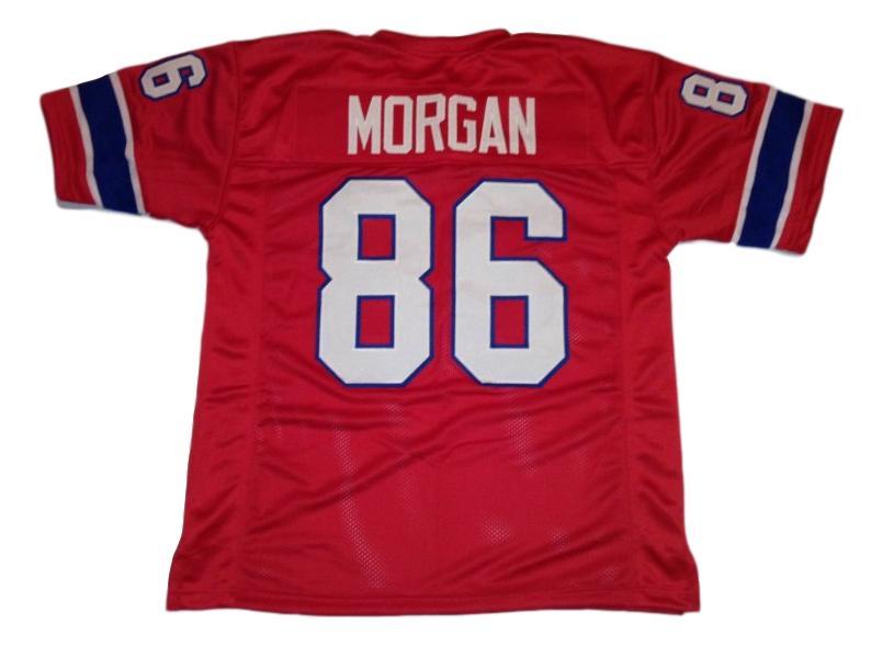 Stanley Morgan CUSTOM STITCHED Unsigned Football Jersey Red