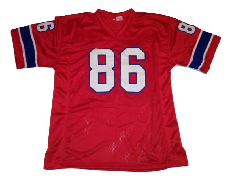Stanley Morgan CUSTOM STITCHED Unsigned Football Jersey Red