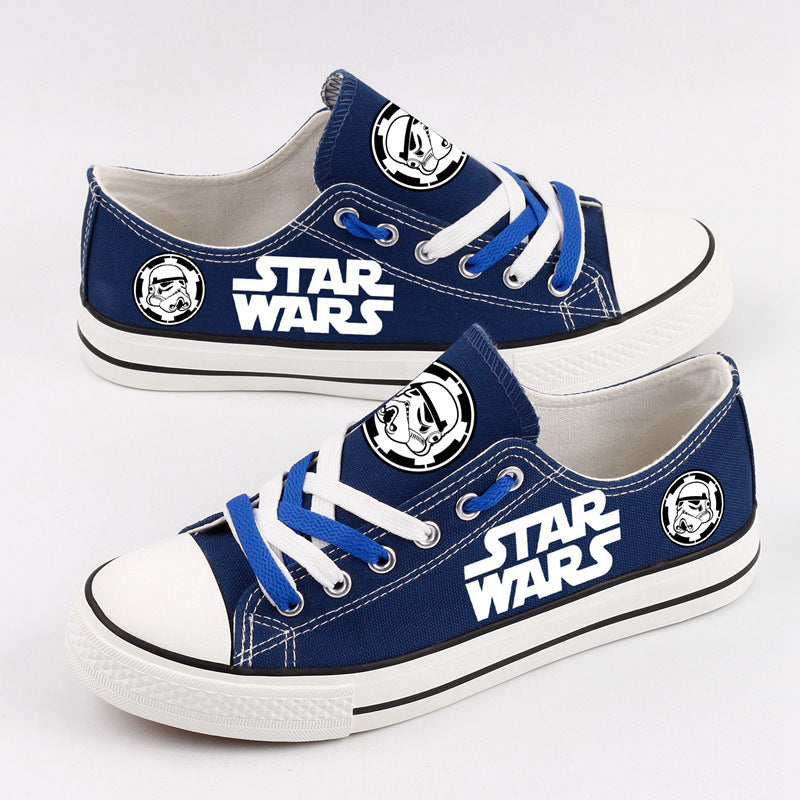 Star Wars Low Top Canvas Sport Sneakers Shoes For Men Women Fans