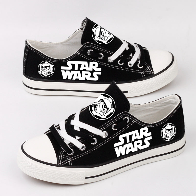 Star Wars Low Top Canvas Sport Sneakers Shoes For Men Women Fans