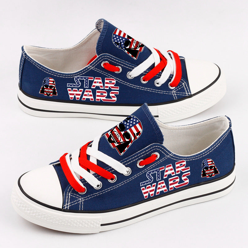 Star Wars Low Top Canvas Sport Sneakers Shoes For Men Women Fans