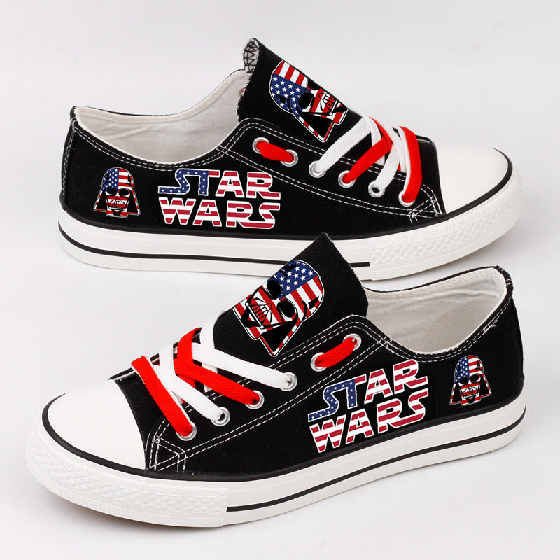 Star Wars Low Top Canvas Sport Sneakers Shoes For Men Women Fans
