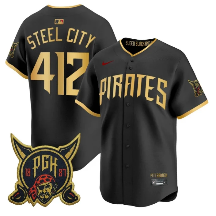 Steel City Jersey #412 Pittsburgh Pirates 2026 City Connect Premier Stitched