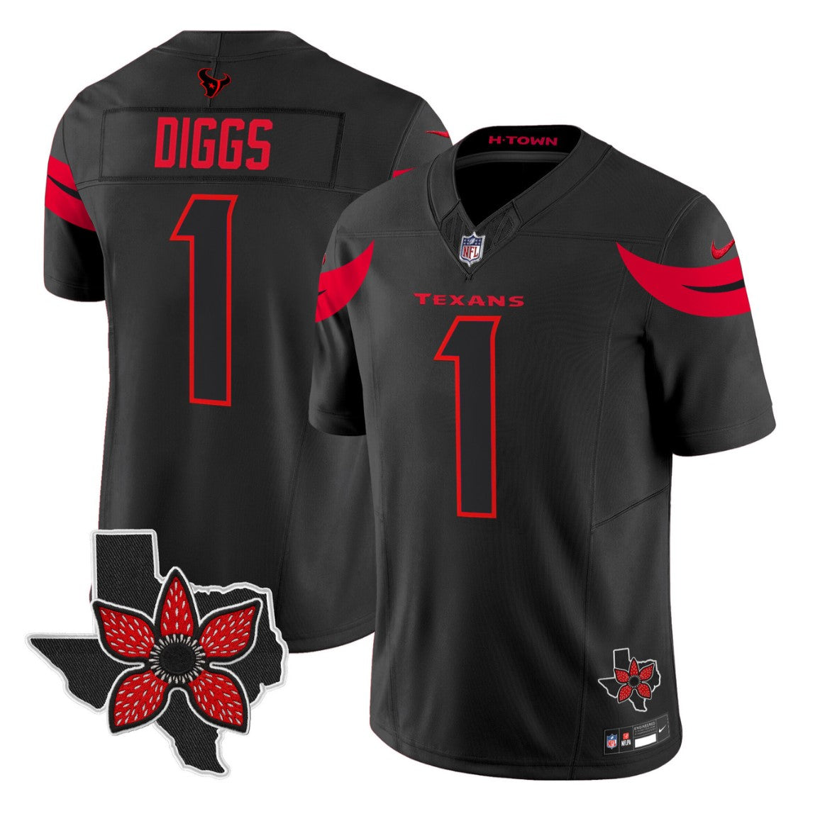 Stefon Diggs Jersey #1 Stranger Things Edition Vapor Limited Stitched