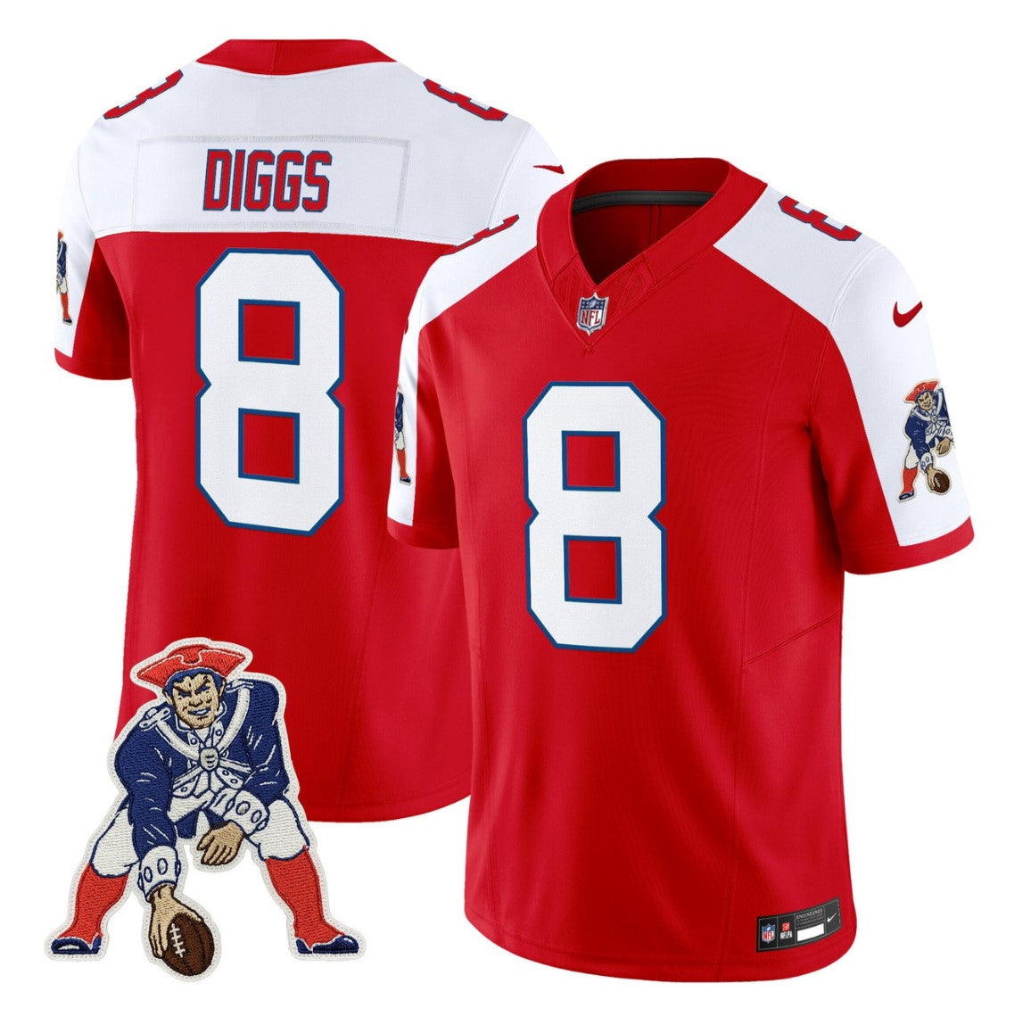 Stefon Diggs Jersey #8 Throwback Football Vapor Limited Stitched
