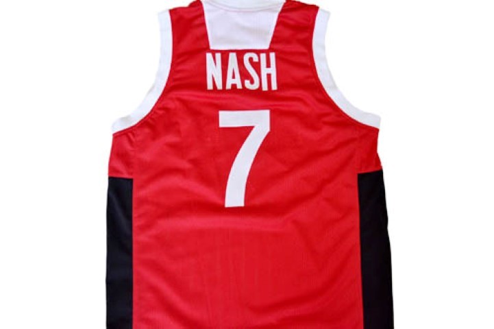 Steve Nash Jersey #7 Team Canada Basketball Red