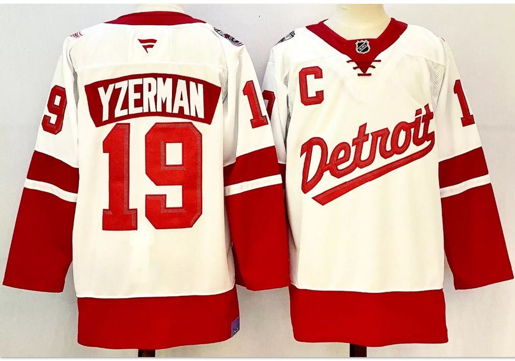 Steve Yzerman Jersey #19 Detroit Red Wings 2025 Stadium Series Stitched White