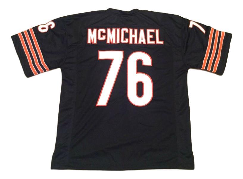 Steve McMichael CUSTOM STITCHED Unsigned Football Jersey Blue