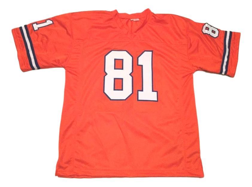 Steve Watson CUSTOM STITCHED Unsigned Football Jersey Orange