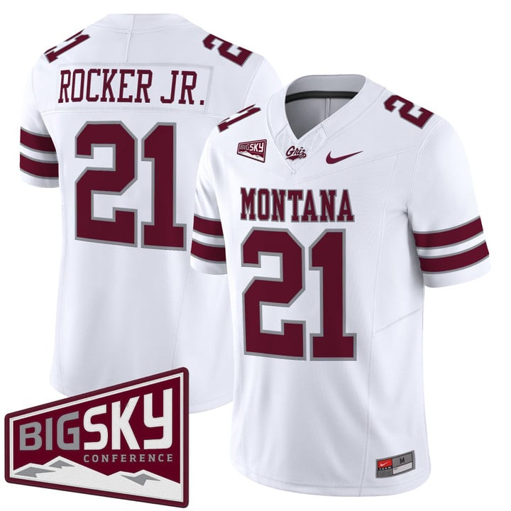 Stevie Rocker Jr Jersey #21 Montana Grizzlies 2025 Vapor Stitched Black Alter